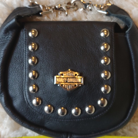 Handbags - Harley Davidson Leather Studded Sadal Bag